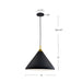 Kuzco Lighting - 492814-BK/GD - One Light Pendant - Dorothy - Black With Gold Detail