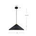 Kuzco Lighting - 493118-BK/GD - One Light Pendant - Dorothy - Black With Gold Detail