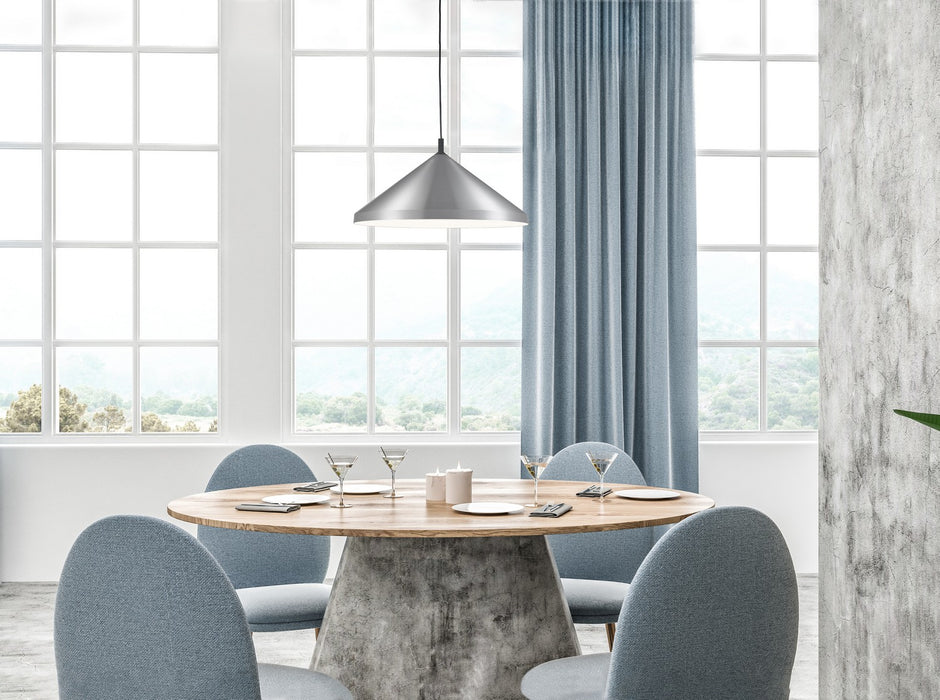 Kuzco Lighting - 493126-BN/BK - One Light Pendant - Dorothy - Brushed Nickel With Black Detail