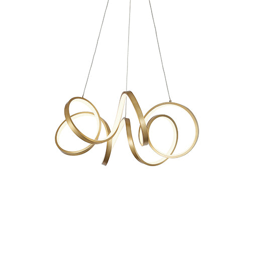 Synergy LED Chandelier Antique Brass