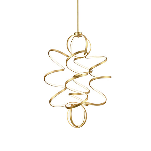 Synergy LED Chandelier Antique Brass