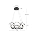 Kuzco Lighting - CH94824-BK - LED Chandelier - Oros - Black