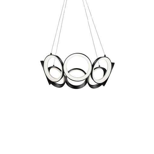 Oros LED Chandelier Black
