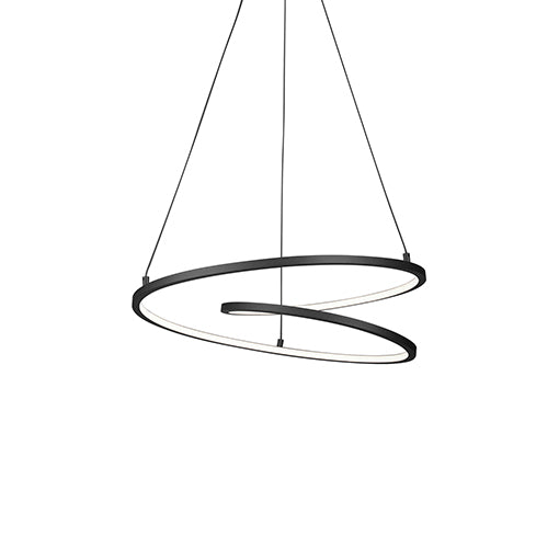 Twist LED Pendant Black