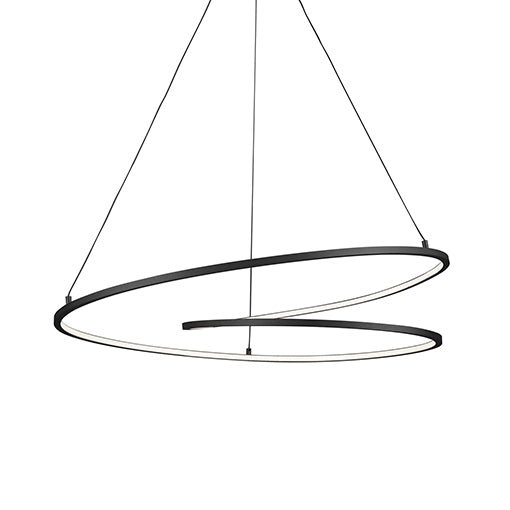Twist LED Pendant Black