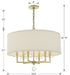 Crystorama - 8116-AG - Six Light Chandelier - Paxton - Aged Brass