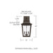 Chandler Four Light Outdoor Wall Lantern-Exterior-Capital Lighting-Lighting Design Store