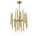 Meridian - M10040NB - 24 Light Chandelier - Mchan - Natural Brass