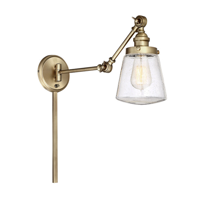 Meridian - M90020NB - One Light Wall Sconce - Mscon - Natural Brass