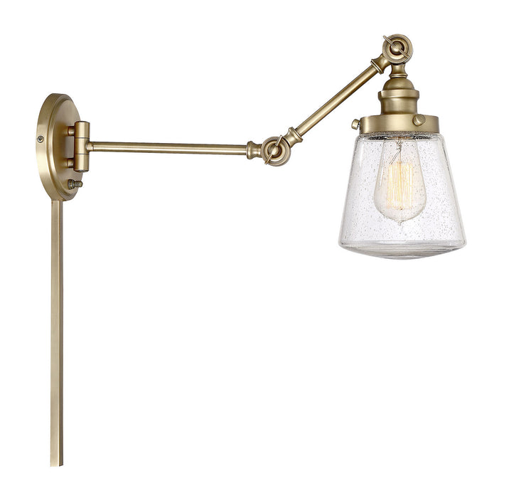 Meridian - M90020NB - One Light Wall Sconce - Mscon - Natural Brass