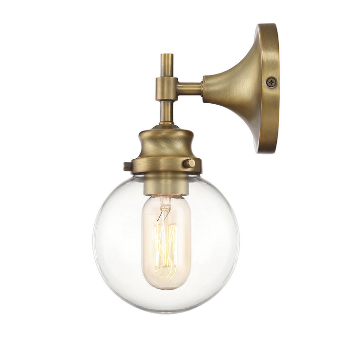 Meridian - M90024NB - One Light Wall Sconce - Mscon - Natural Brass