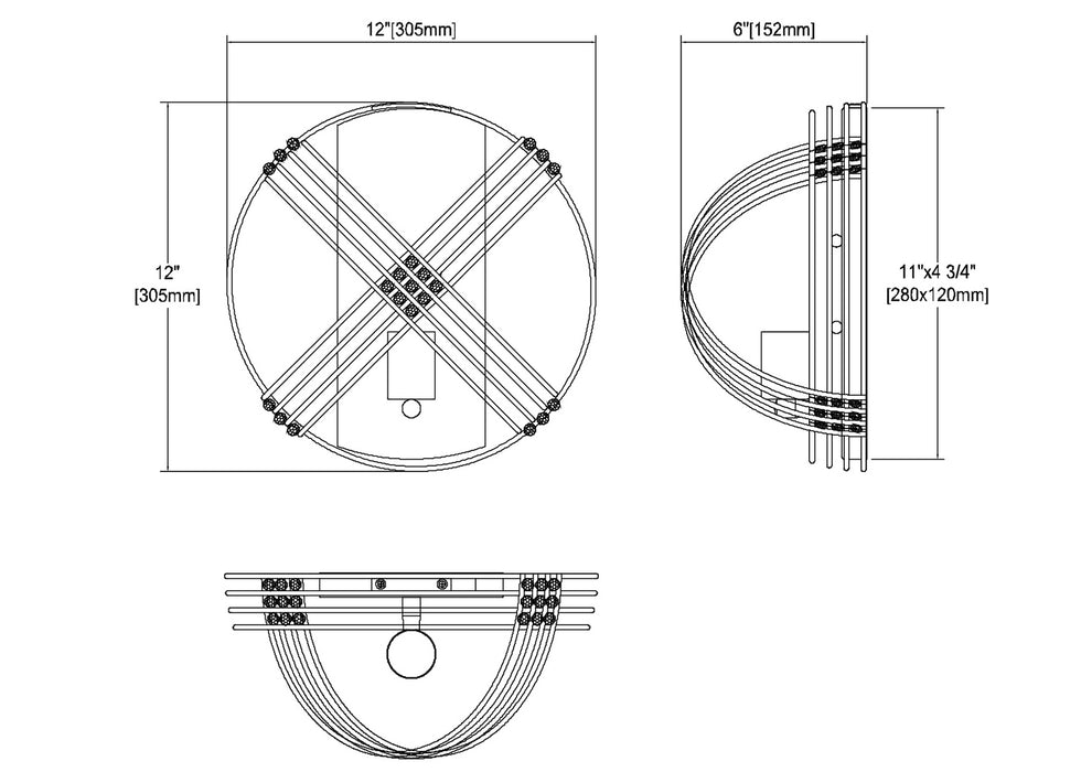 ELK Home - 11190/1 - One Light Wall Sconce - Concentric - Oil Rubbed Bronze