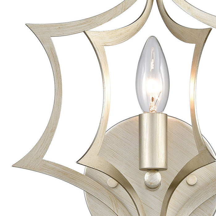 ELK Home - 12060/1 - One Light Wall Sconce - Delray - Aged Silver
