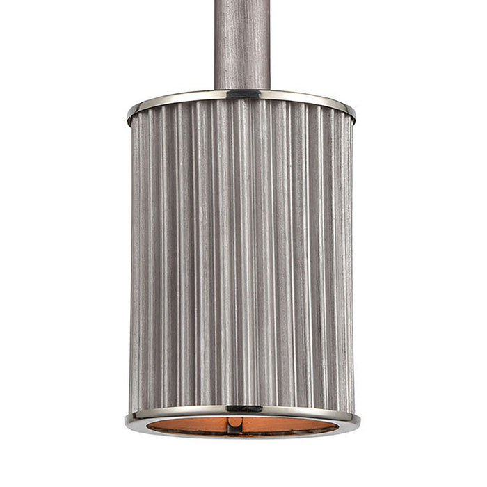 ELK Home - 15926/1 - One Light Mini Pendant - Corrugated Steel - Weathered Zinc