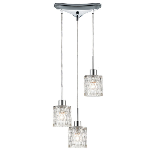 ELK Home - 17424/3 - Three Light Pendant - Ezra - Polished Chrome