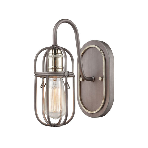 Industrial Cage One Light Vanity Lamp