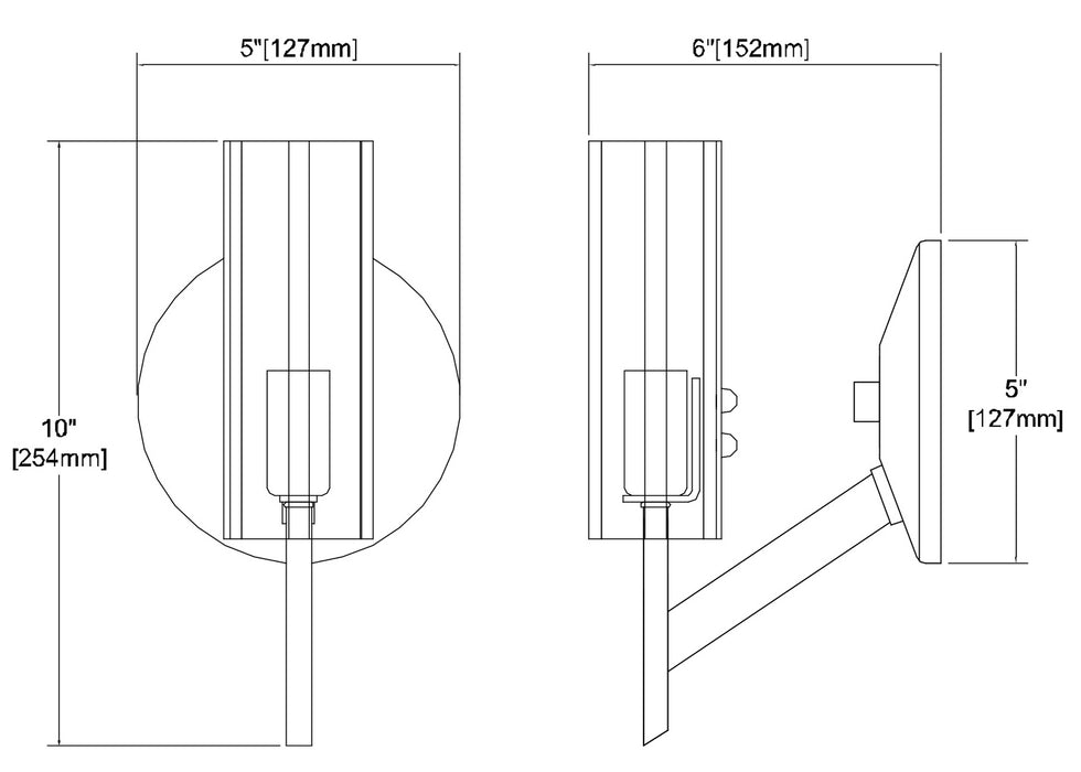 ELK Home - 55070/1 - One Light Wall Sconce - Aspire - Black Nickel