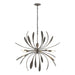 Hubbardton Forge - 104350-SKT-07 - Six Light Chandelier - Dahlia - Dark Smoke