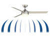Fanimation - FP6728BBN - 56 Inches Ceiling Fan - Xeno - Brushed Nickel
