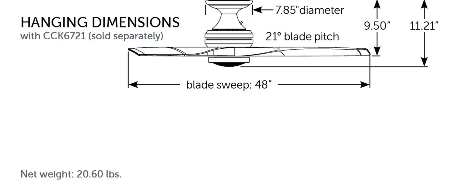 Fanimation - MA6721BGZ - Motor - Spitfire - Galvanized