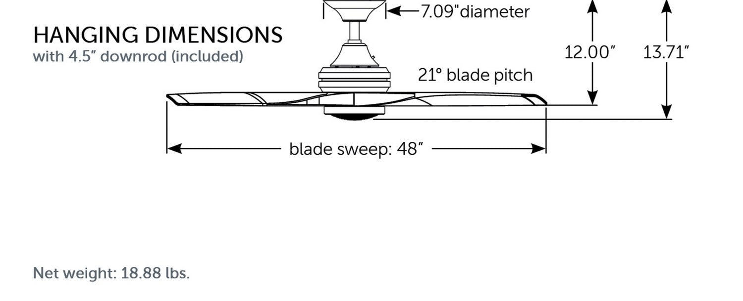 Fanimation - MA6721BGZ - Motor - Spitfire - Galvanized