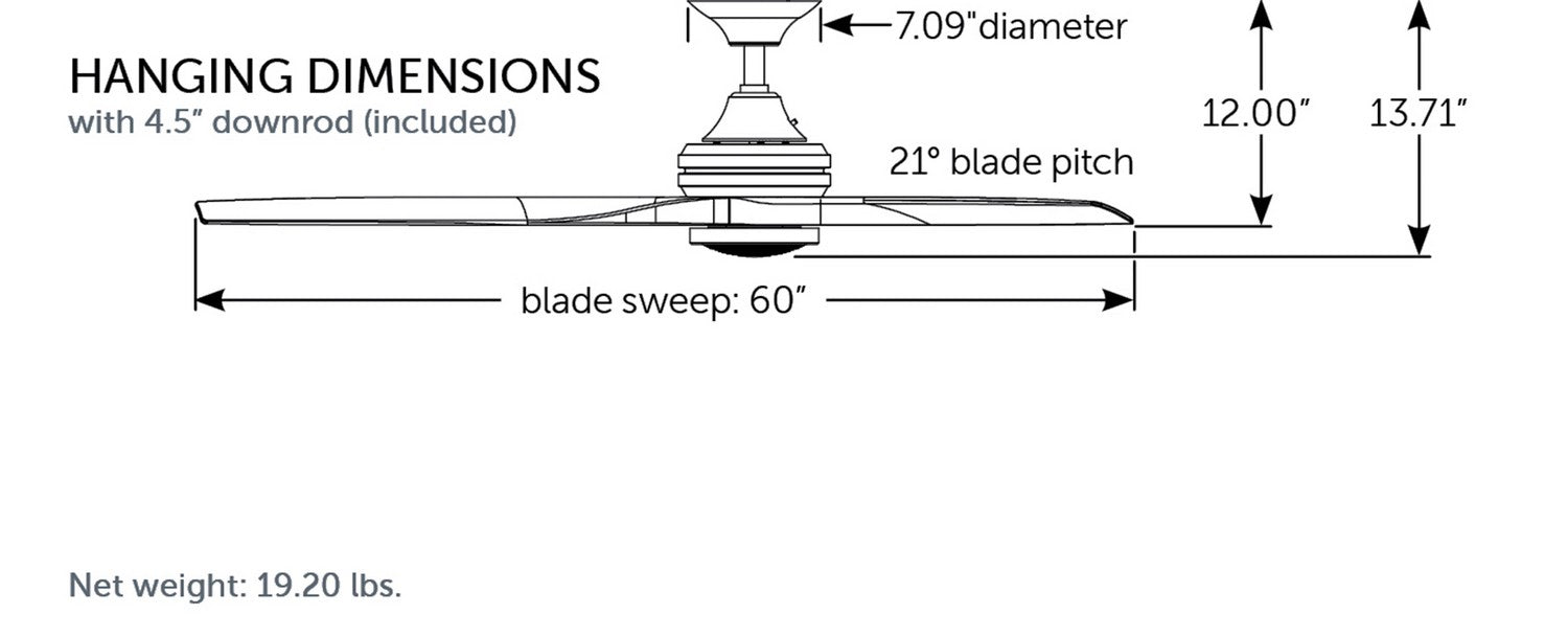 Fanimation - MA6721BGZ - Motor - Spitfire - Galvanized