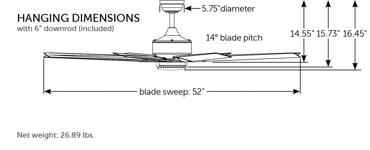 Fanimation - MAD7912BBL - Motor - Levon Custom - Black