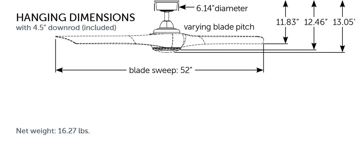 Fanimation - MAD8530GR - Motor - Wrap Custom - Matte Greige