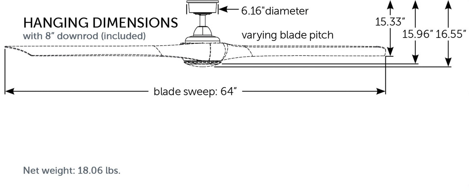 Fanimation - MAD8531BL - Motor - Wrap Custom - Black