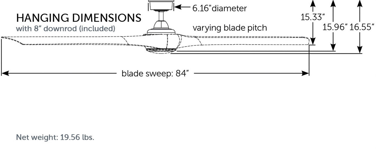 Fanimation - MAD8531MW - Motor - Wrap Custom - Matte Whie