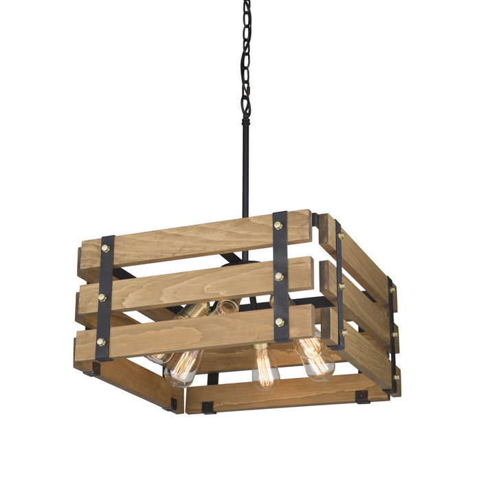 Artcraft - AC11496 - Six Light Chandelier - Barnyard - Honey