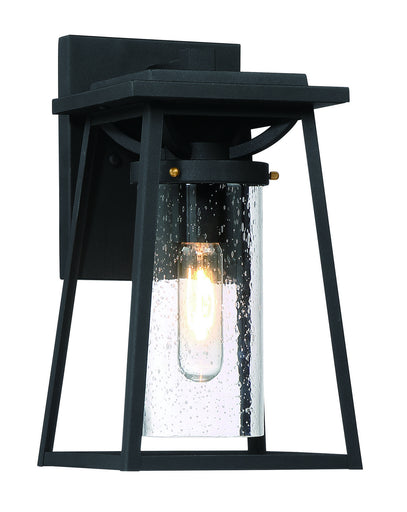 Lanister Court One Light Outdoor Lantern Sand Black w/Gold Highllights