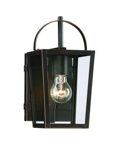 Rangeline One Light Outdoor Lantern Oil Rubbed Bronze w/Gold Highlights