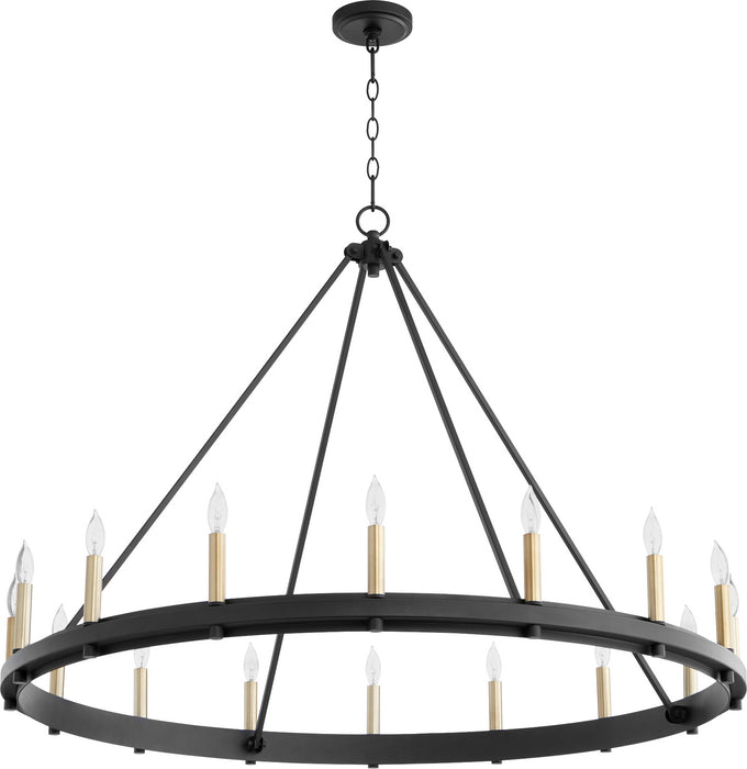 Quorum - 611-16-69 - 16 Light Chandelier - Aura - Textured Black