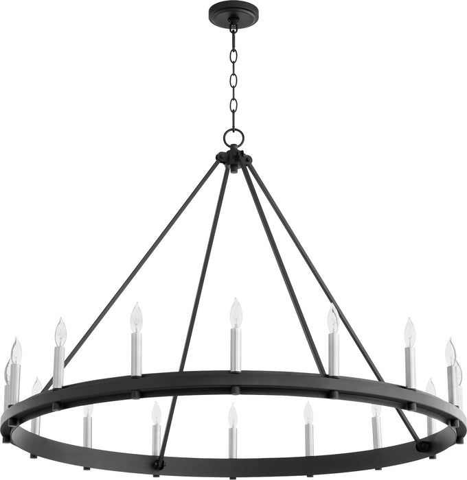 Quorum - 611-16-69 - 16 Light Chandelier - Aura - Textured Black