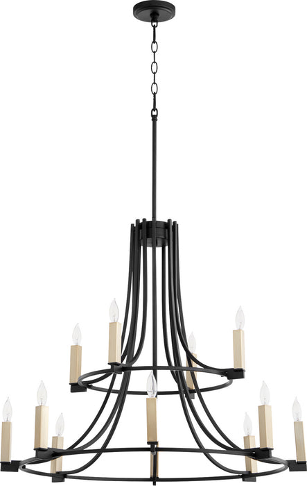 Quorum - 696-12-69 - 12 Light Chandelier - Olympus - Textured Black