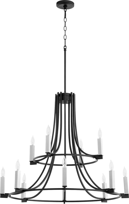 Quorum - 696-12-69 - 12 Light Chandelier - Olympus - Textured Black