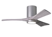 Matthews Fan Company - IR3HLK-BN-BW-42 - 42 Inch Ceiling Fan - Irene-3HLK - Brushed Nickel