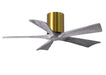 Matthews Fan Company - IR5H-BRBR-BW-42 - 42 Inch Ceiling Fan - Irene-5H - Brushed Brass