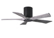 Matthews Fan Company - IR5HLK-BK-BW-42 - 42 Inch Ceiling Fan - Irene-5HLK - Matte Black