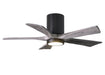 Matthews Fan Company - IR5HLK-BK-BW-42 - 42 Inch Ceiling Fan - Irene-5HLK - Matte Black