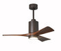 Matthews Fan Company - PA3-TB-WA-42 - 42 Inch Ceiling Fan - Patricia - Textured Bronze
