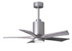 Matthews Fan Company - PA5-BN-BW-42 - 42 Inch Ceiling Fan - Patricia - Brushed Nickel