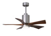 Matthews Fan Company - PA5-BN-WA-42 - 42 Inch Ceiling Fan - Patricia - Brushed Nickel