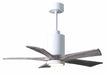Matthews Fan Company - PA5-WH-BW-42 - 42 Inch Ceiling Fan - Patricia - Gloss White