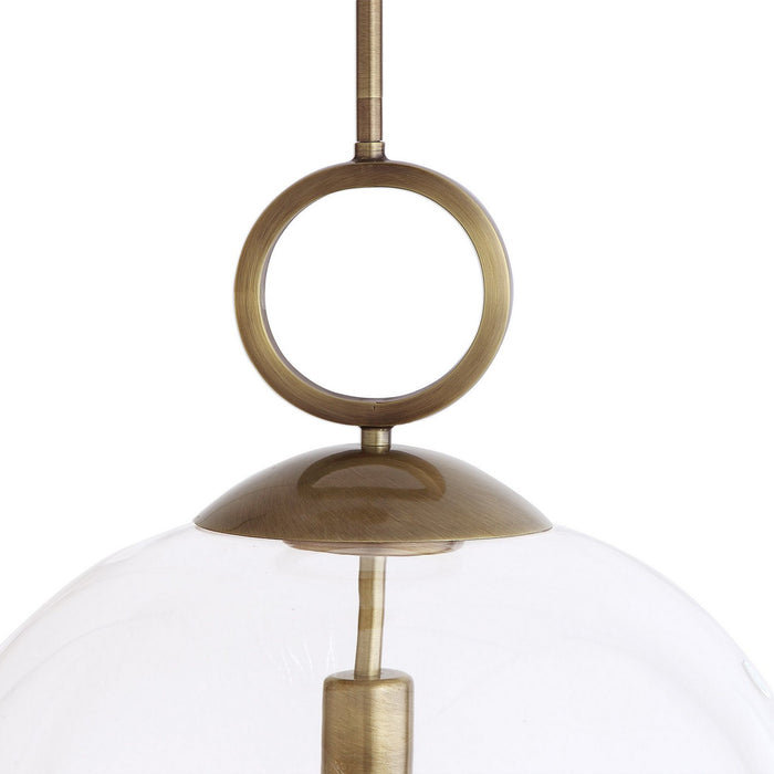 Uttermost - 22127 - One Light Pendant - Calix - Aged Brass