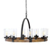 Uttermost - 22133 - Eight Light Pendant - Atwood - Deep Weathered Bronze