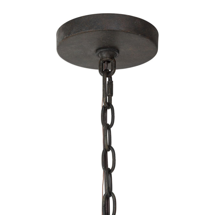 Uttermost - 22133 - Eight Light Pendant - Atwood - Deep Weathered Bronze