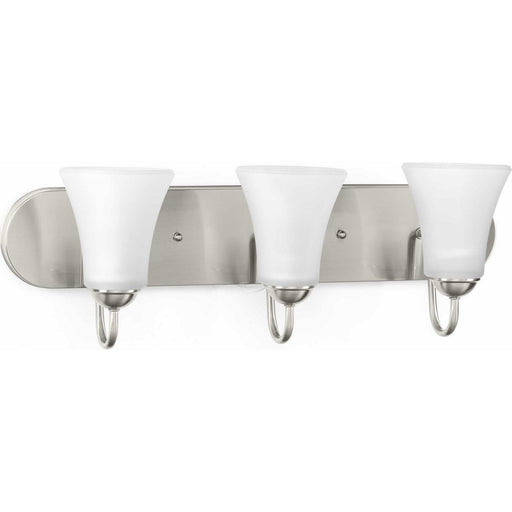Classic Three Light Bath Bracket Brushed Nickel