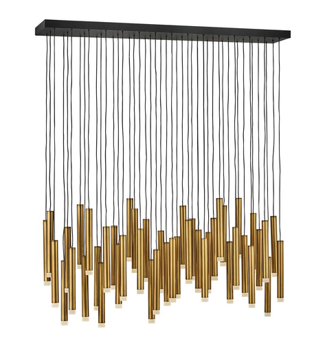 Harmony LED Linear Pendant Heritage Brass